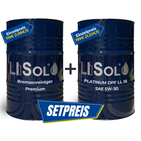 LISOL® Platinum DPF LL III 5W-30 + Bremsenreiniger Premium Set